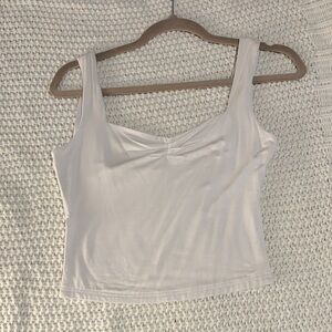White Women's Square-Neck Tank Top